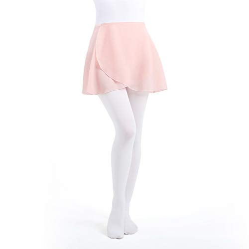 NEWCHAO Ballet Chiffon Wrap Skirts Dance Skirts for Women Girls Black Pink - Image 3