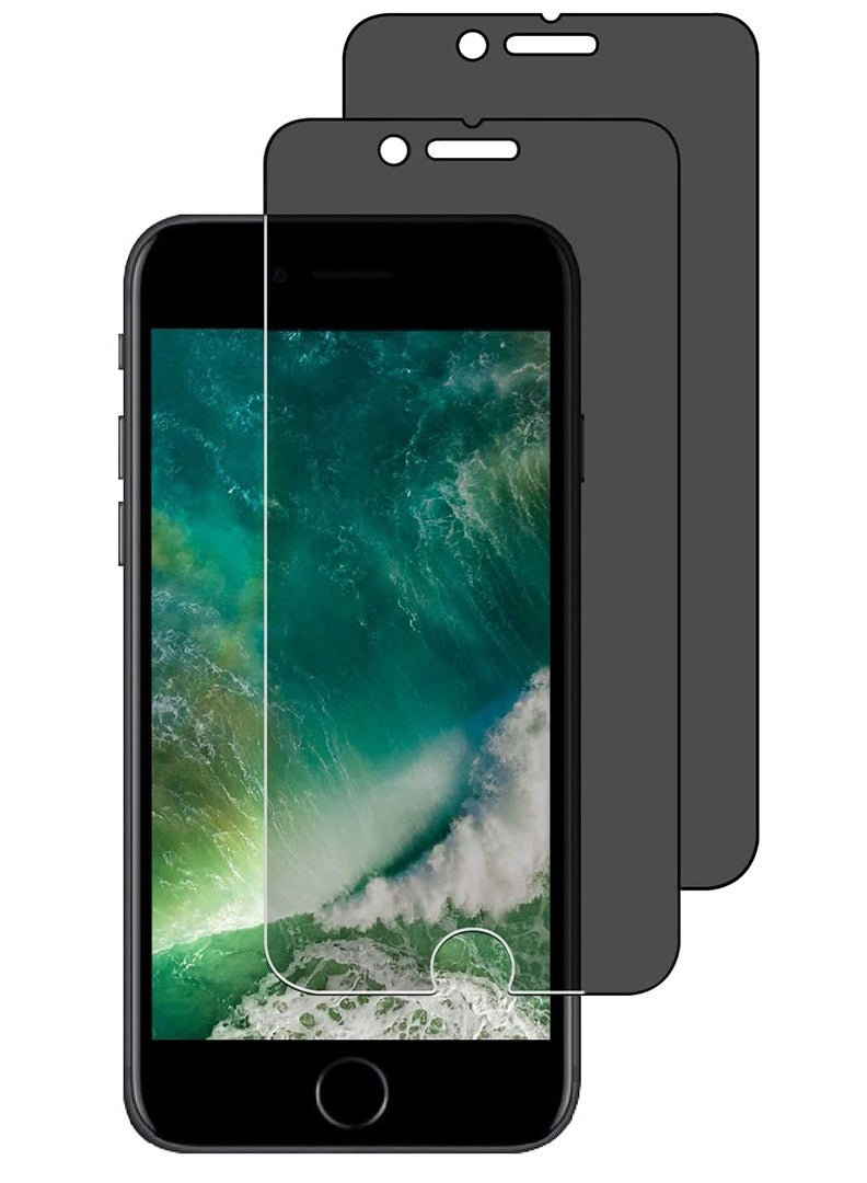 Theodor Pack of 2 Tempered Glass Screen Protector With 9H hardness For IPHONE 7 PLUS/ 8 PLUS Privacy - Image 1