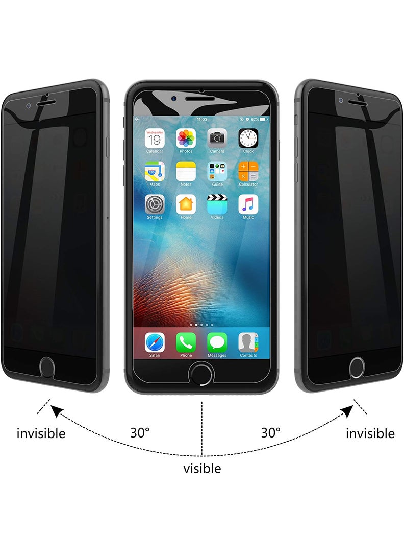 Theodor Pack of 2 Tempered Glass Screen Protector With 9H hardness For IPHONE 7 PLUS/ 8 PLUS Privacy - Image 2