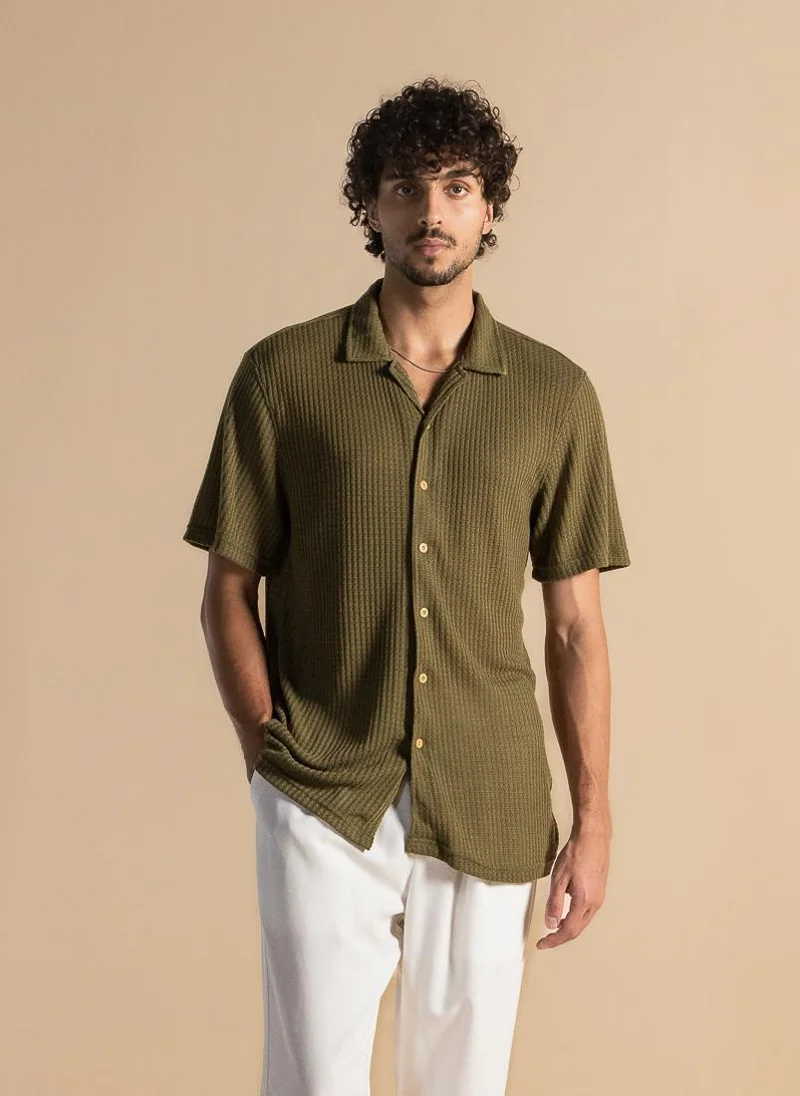SHAPES TEXTURED COMFORT SHIRT