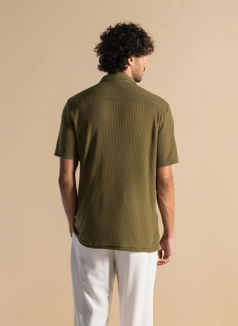 SHAPES TEXTURED COMFORT SHIRT