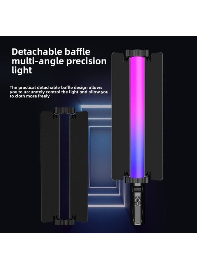 Live Photography Handheld Led Baffle Stick Light Outdoor Photography Double Color Temperature Atmosphere Light Full Color Rgb Handheld Fill Light-Light Source Color:【type B Stick Lamp-three Colors T - Image 5