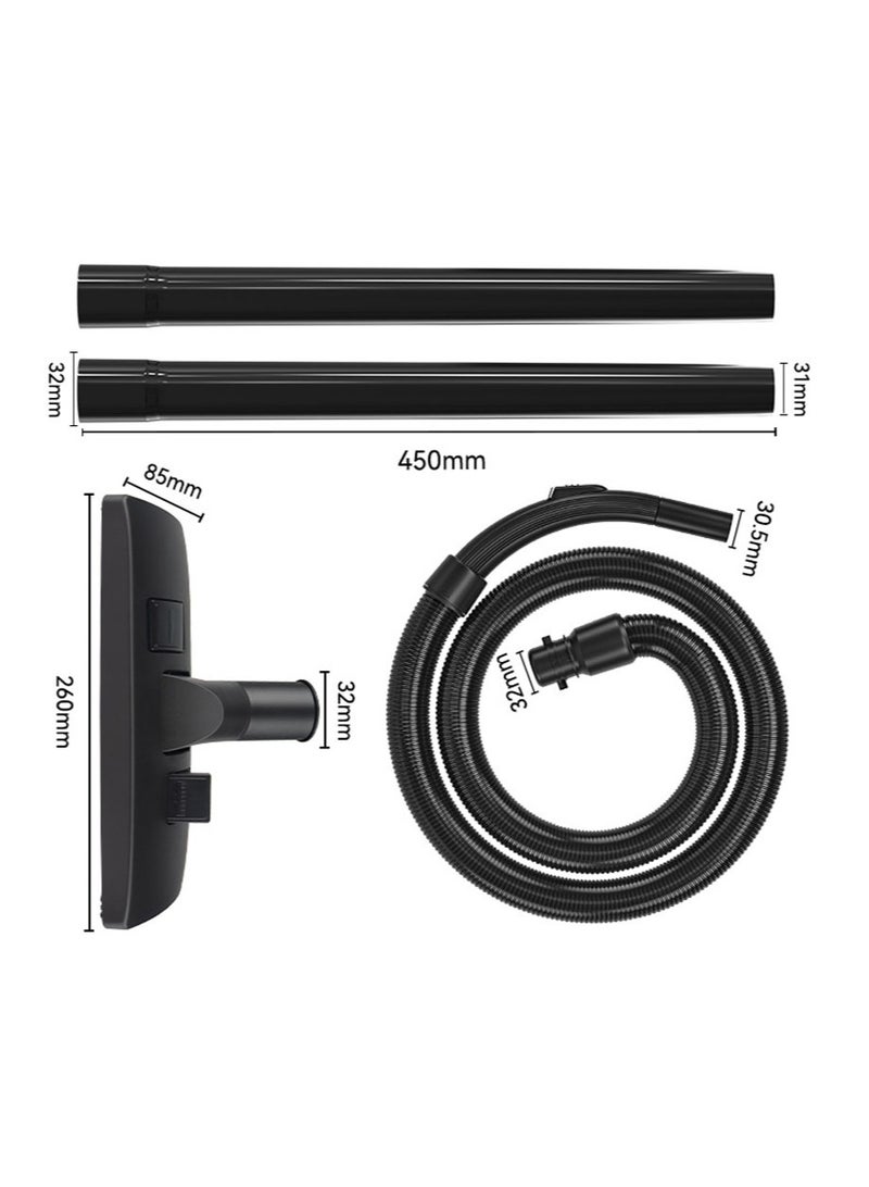 أبوستيم مجموعة تنظيف مكنسة كهربائية مكونة من 4 قطع، خرطوم وأنبوب مستقيم وفرشاة أرضية، لوازم منزلية ومنتجات تنظيف، مناسبة لشركة فيليبس - Image 2