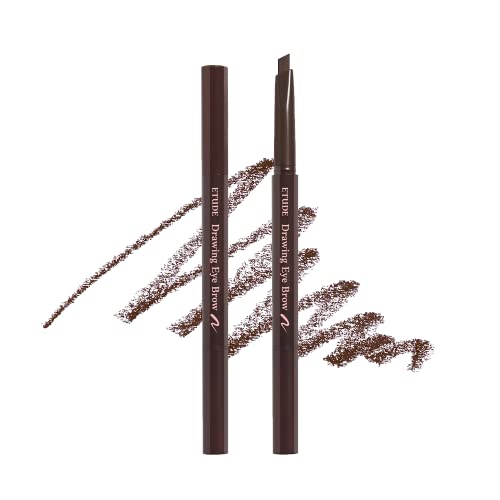 ETUDE Drawing Eye Brow, Eyebrow Pencil, Microblading, Long Lasting, Soft Textured Natural Daily Look, Korean Makeup, Beauty, Brown (0.008 Ounce) - Image 1