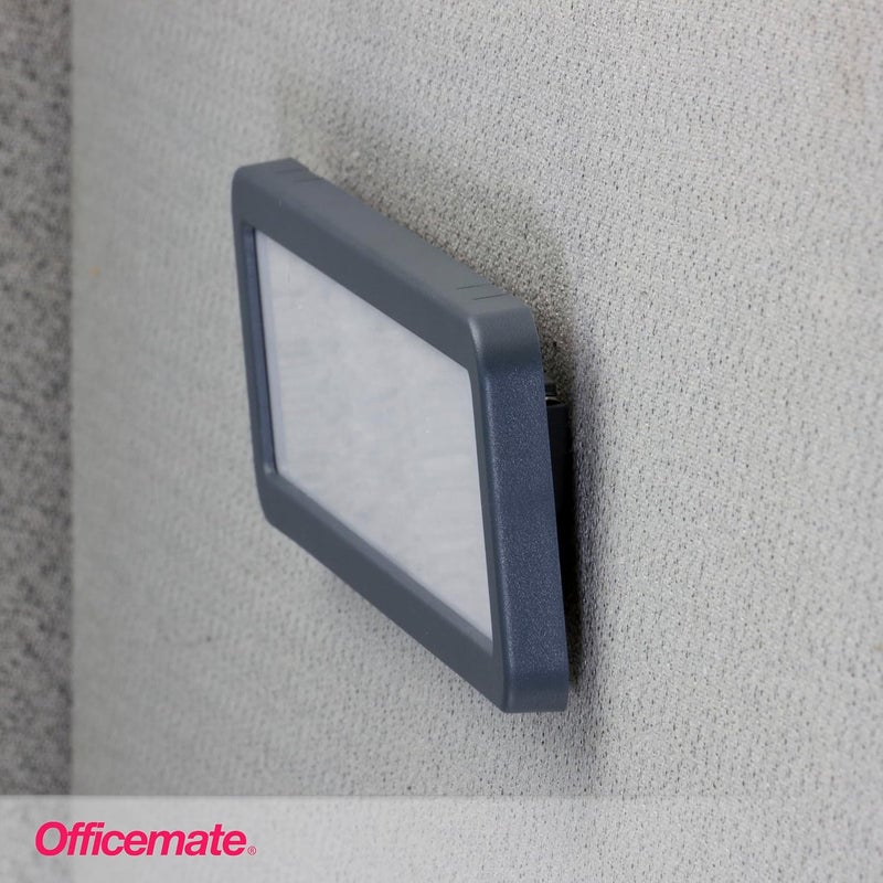 Officemate Verticalmate Gray Name Plate for Cubicles - Image 4