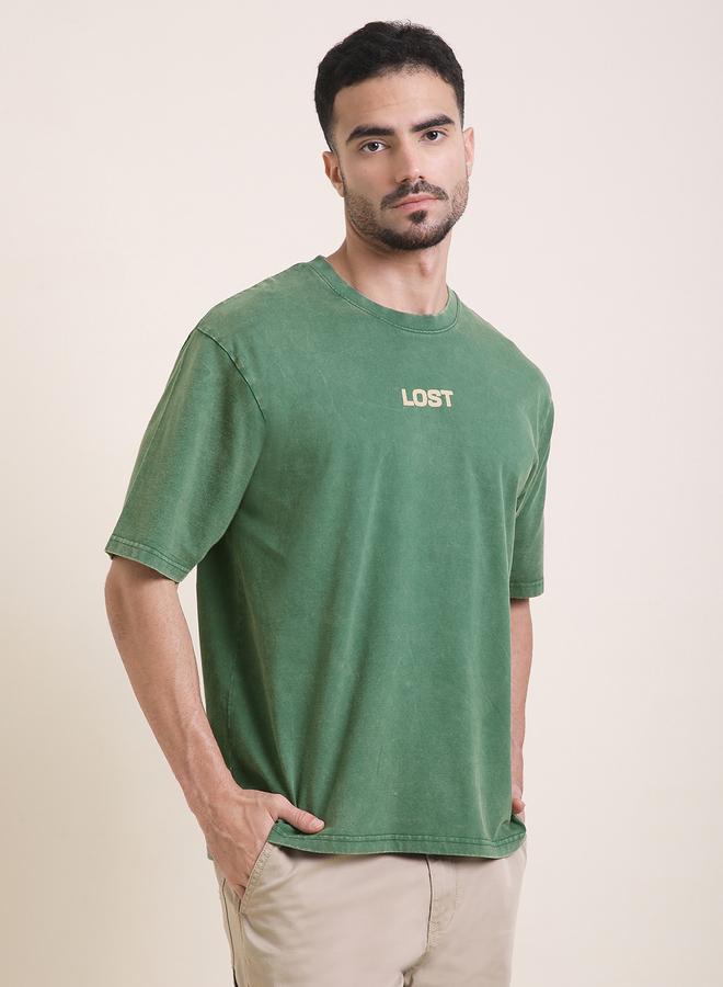 Difference of Opinion Men Oversized Acid Wash Printed T-Shirt - Image 3