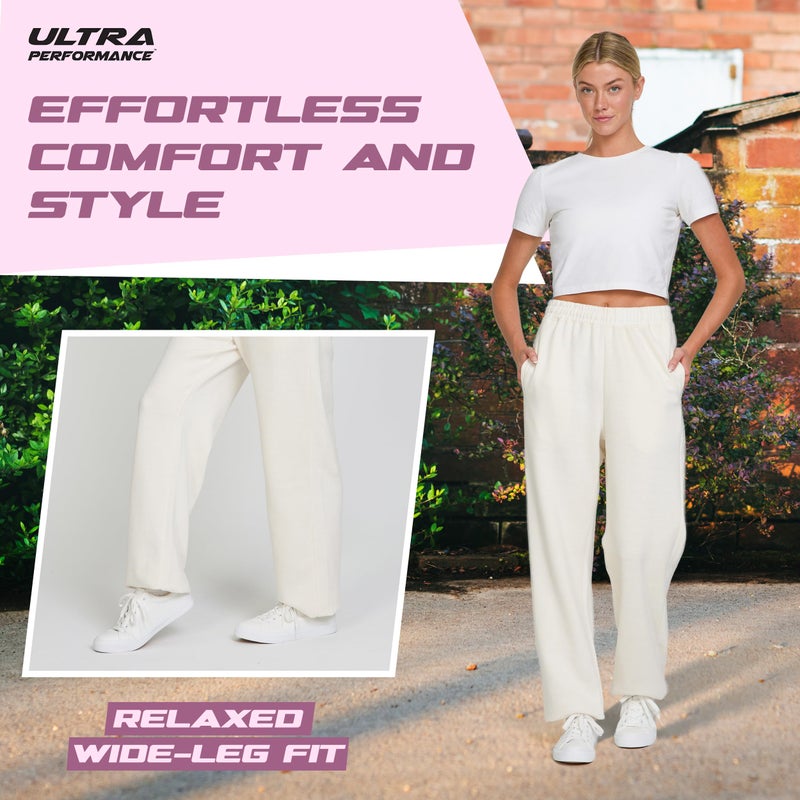 Ultra Performance Womens Joggers Wide Leg 3 Pack Sweatpants Womenâ€™s Active Joggerâ€™s Baggy Cinch Bottoms Sweat Pants for Women - Image 3