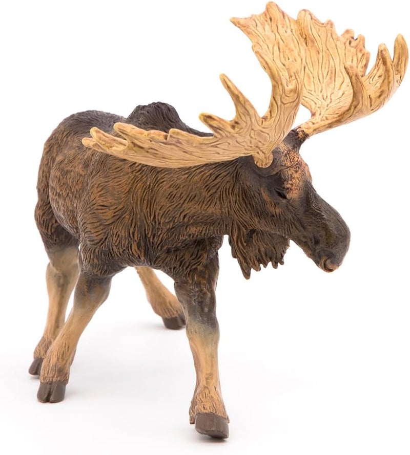 Papo Standing North American Moose Toy Figure Multicolor - Image 5