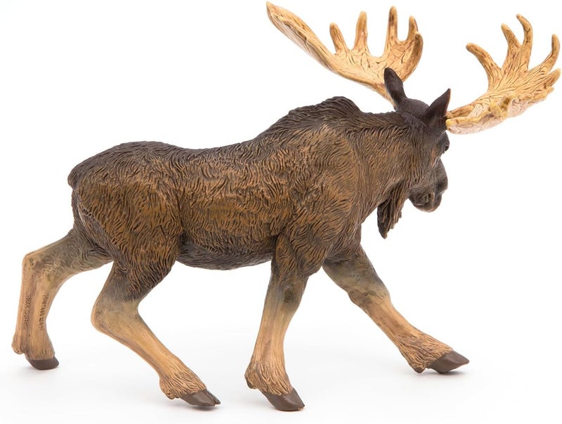 Papo Standing North American Moose Toy Figure Multicolor - Image 2
