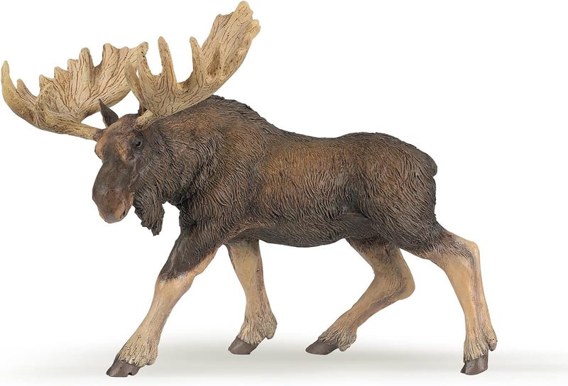Papo Standing North American Moose Toy Figure Multicolor - Image 1