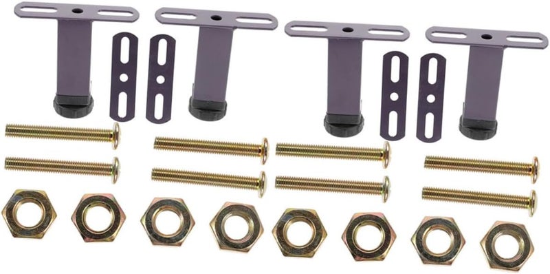 TEHAUX 1set Adjustable Bed Frame Support Legs of Bed Center Slats Risers for Under Mattress Support Heavy Duty Furniture Feet Easy Install Replacement and Sofa - Image 1
