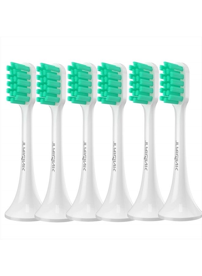 TriLink Replacement Toothbrush Heads Compatible with Xiaomi Mijia/Mi Home T300 T500 Series Sonic Electric Brush Handles(6-Pack) - Image 1