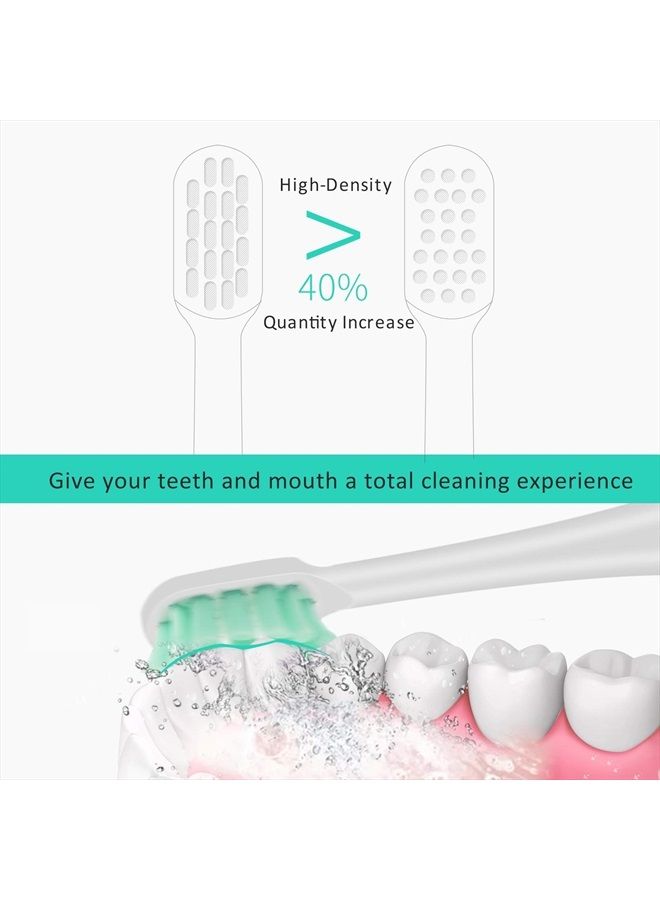 TriLink Replacement Toothbrush Heads Compatible with Xiaomi Mijia/Mi Home T300 T500 Series Sonic Electric Brush Handles(6-Pack) - Image 5