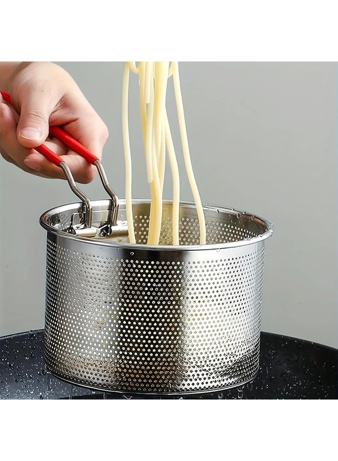 Stainless Steel Frying Basket With Detachable Handle Portable Kitchen Strainer For French Fries Model E Durable Cooking Tool - Image 2