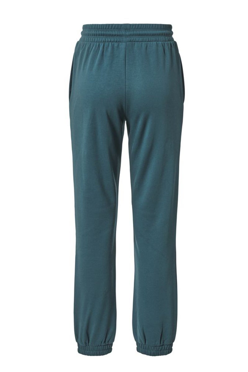 Tchibo Women Regular Fit Side Pocket Jogger Pants, Teal Green  - Image 3