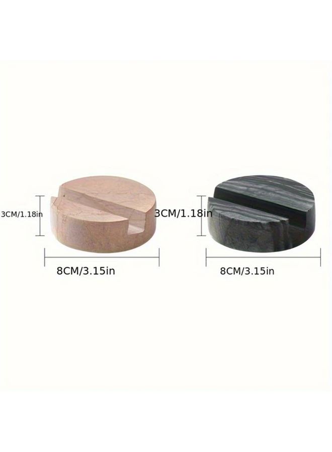 White Marble Phone Stand Waterproof Natural Stone Desktop Holder for Home and Office Decor - Image 5