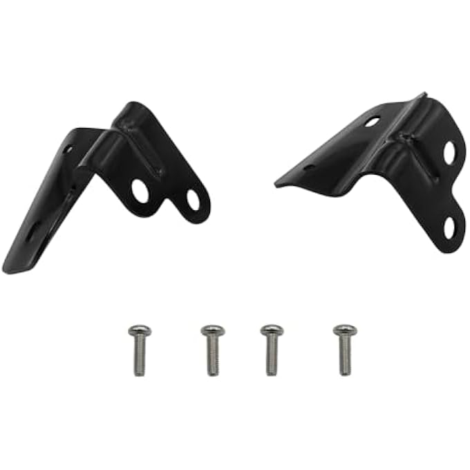 rayihni 2Pcs Soft Top Bow Bracket & Hardware Kit Fits with Pack of 4 Screws for 2007 2008 2009 2010 2011 2012 Jeep Wrangler 4-Door Replace 55397228AB 55397229AB 6503259 - Image 3
