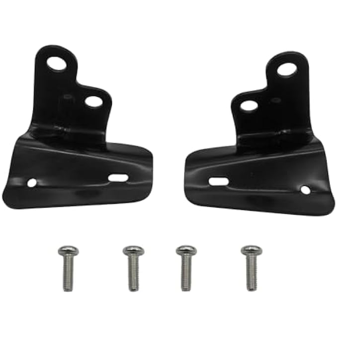 rayihni 2Pcs Soft Top Bow Bracket & Hardware Kit Fits with Pack of 4 Screws for 2007 2008 2009 2010 2011 2012 Jeep Wrangler 4-Door Replace 55397228AB 55397229AB 6503259 - Image 1