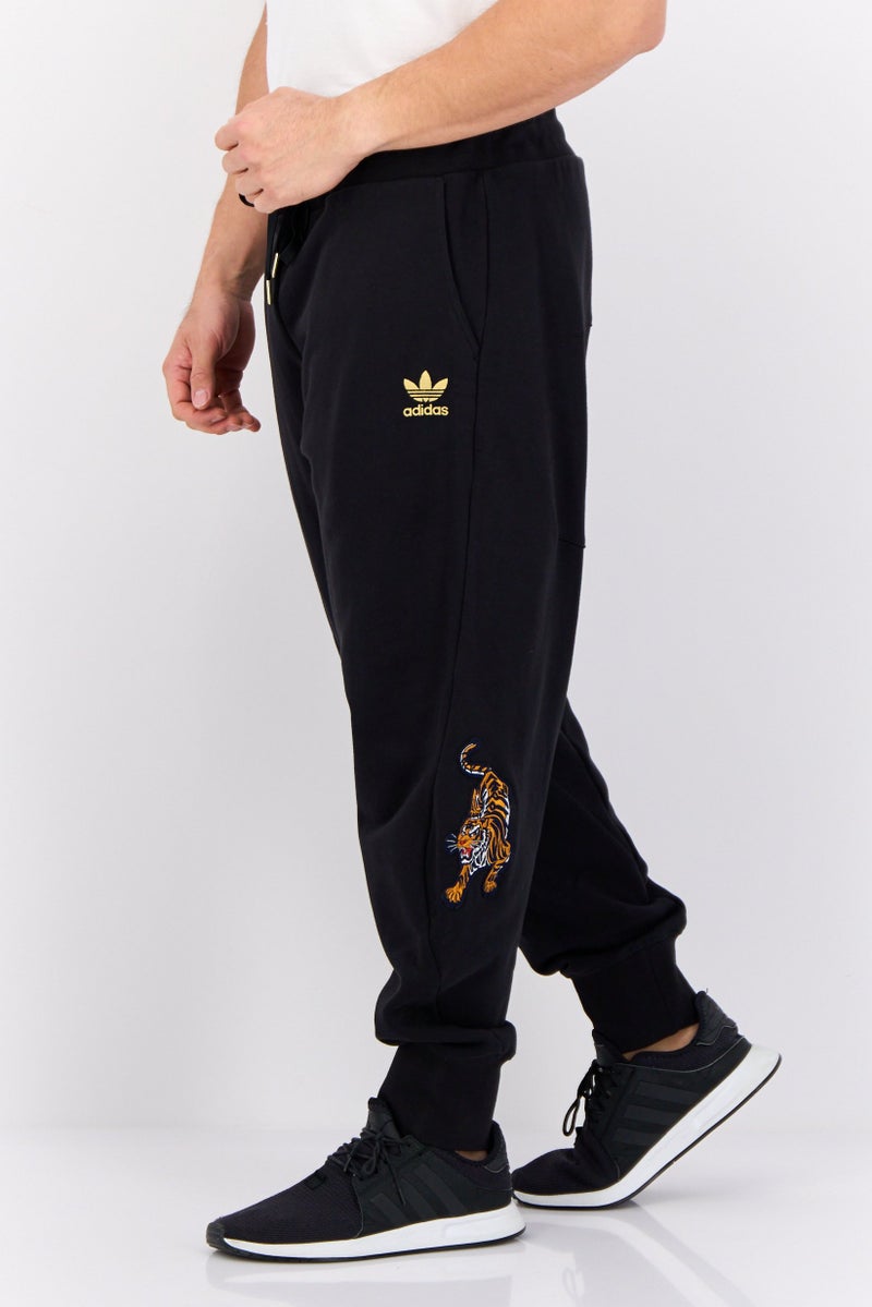 adidas Originals Men Sportswear Fit Outdoor Sweatpants, Black  - Image 4