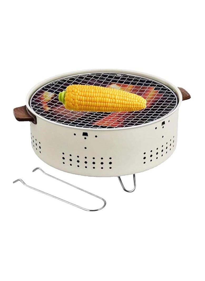 Albawadi - Portable Mini Fire Pit Camping Round Heating Stove with Handle - Image 1
