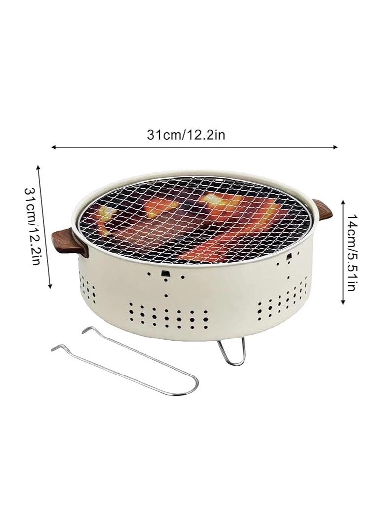 Albawadi - Portable Mini Fire Pit Camping Round Heating Stove with Handle - Image 1