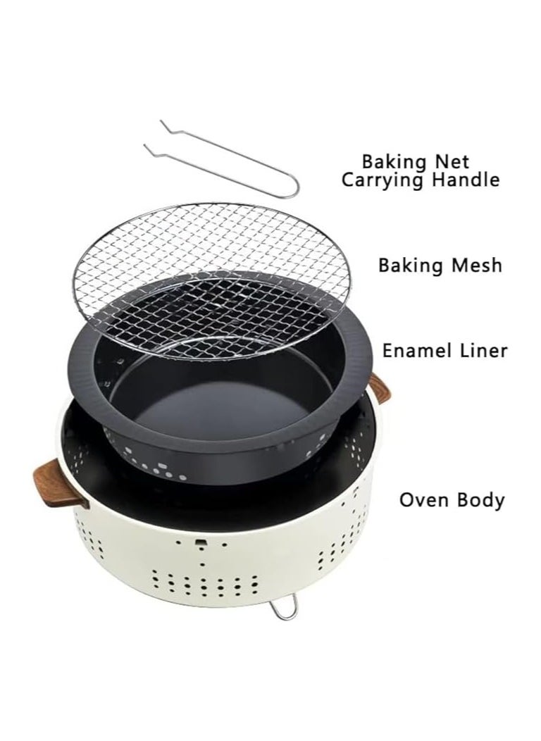 Albawadi - Portable Mini Fire Pit Camping Round Heating Stove with Handle - Image 1