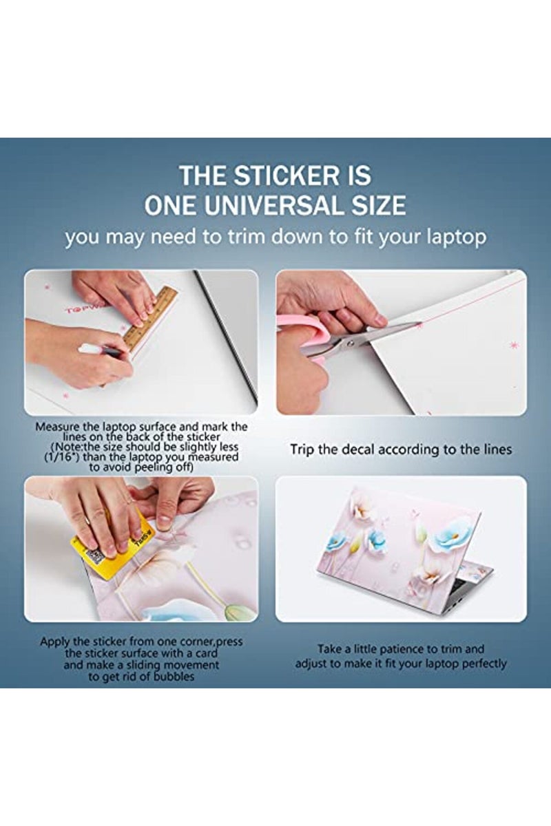 ICOLOR ALAYRA Laptop Skin Sticker Decal 12 13 13.3 14 15 15.4 15.6 inch Personalized Universal Notebook Vinyl Skin Stickers Cover Art Decal Computer Protector - Image 2