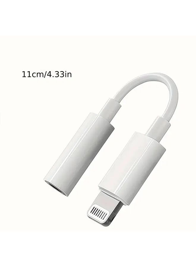 كابل Lightning إلى 3.5 ملم مع جهاز تحكم عن بعد لجهاز iPhone للموسيقى والمكالمات (قطعتان) - Image 2