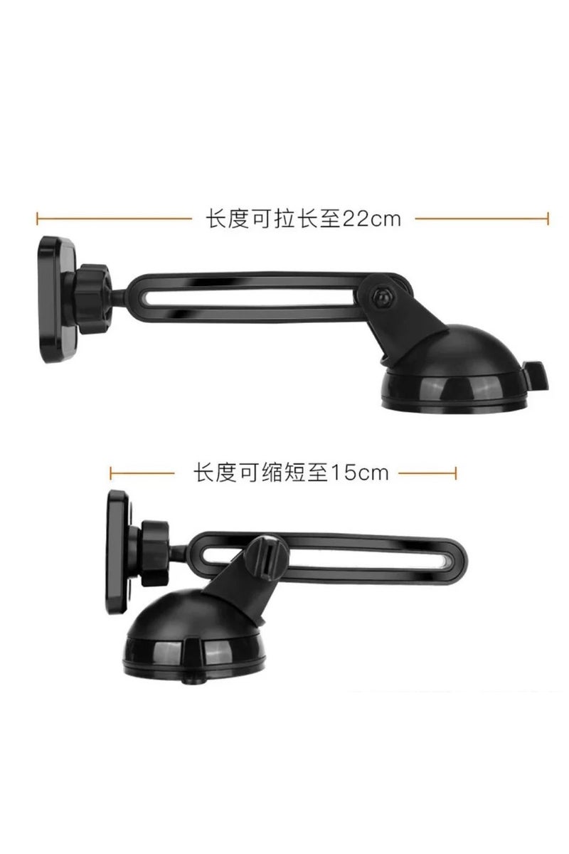 جو-ديز حامل هاتف مغناطيسي 2 في 1 من مع ذراع تلسكوبي، مثبت على لوحة القيادة والزجاج الأمامي وفتحة التهوية، يدور 360 درجة - Image 5