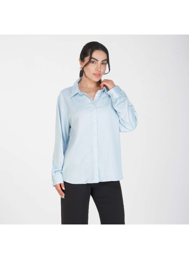 Linelle Soft Crepe Ladies Shirt – Collar Neck and Full Sleeves - Image 4