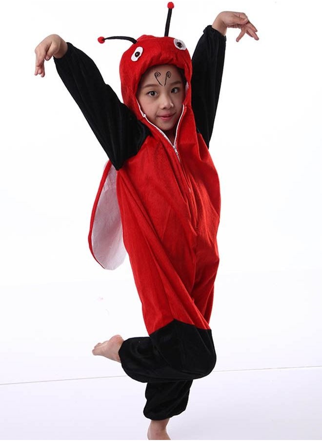 Brain Giggles Brain Giggles Ladybug Animal Plush Costume Design Carnival Party Jumpsuit for Kids Boys and Girls Small  - Image 2