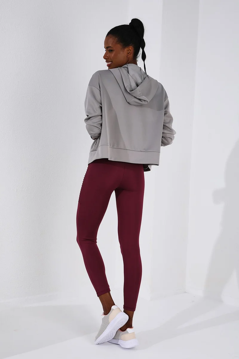 تومي لايف Claret Red Women's High Waist Slim Fit Skinny Leggings-94568