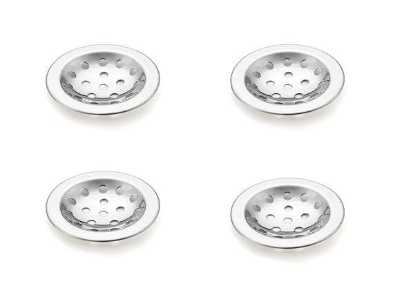 Awadh Pack of 2 Round 4 Inch Stainless Steel Bathroom JaliTrap Floor Drain with Chrome Finish Water Drain Grating - Image 4