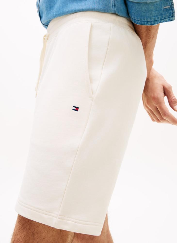 TOMMY HILFIGER Flag Embroidery Terry Sweat Shorts - Image 3