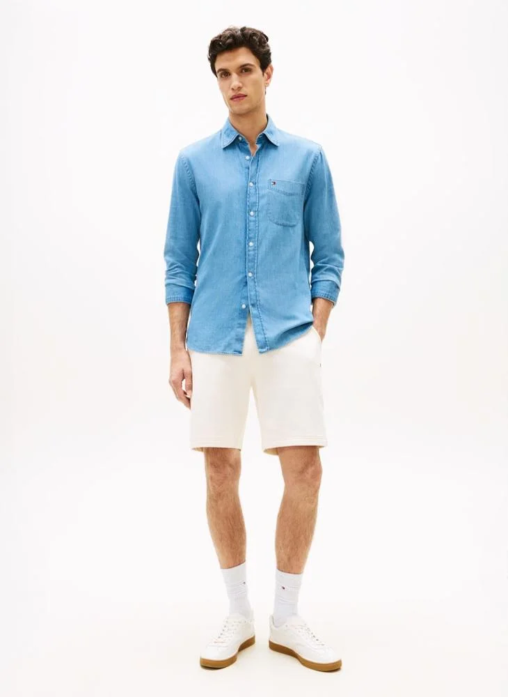 TOMMY HILFIGER  Flag Embroidery Terry Sweat Shorts for Men | Best Price UAE