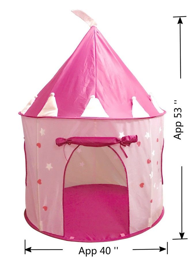 SueSport Girls Princess Castle Play Tent Pink - Image 5