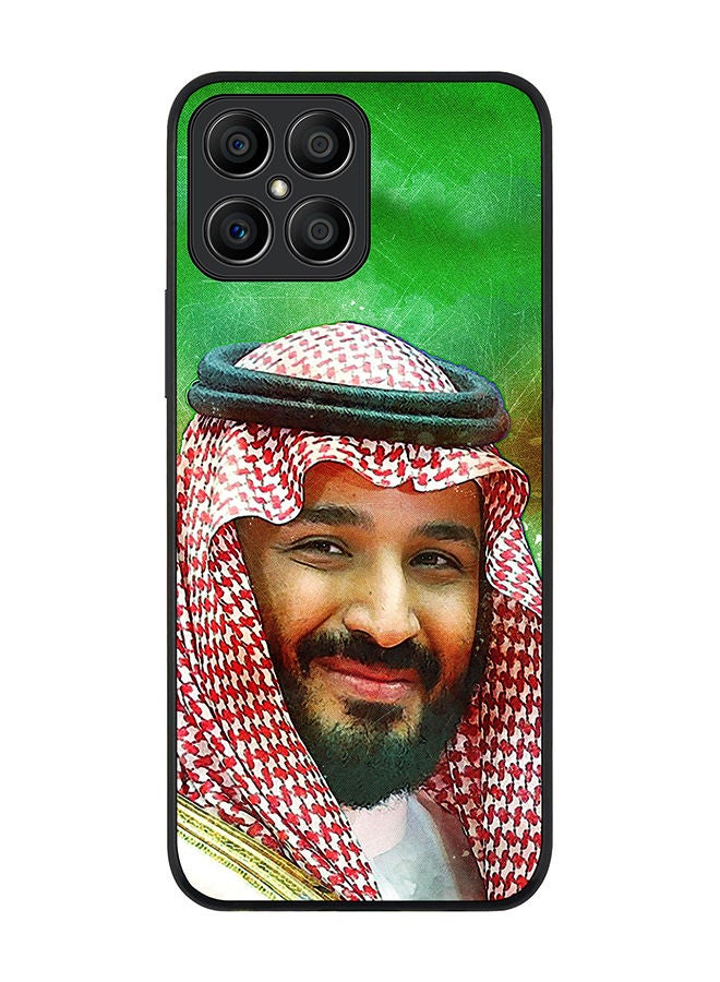 Stylizedd Rugged Black edge case for Honor X8 Slim fit Soft Case Flexible Rubber Edges Anti Drop TPU Gel Thin Cover -  HH Mohammed Bin Salman - Image 1
