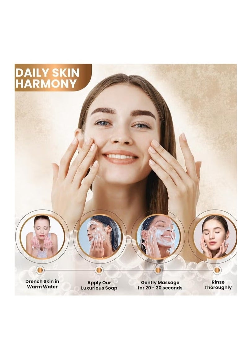 KOJIC ACID صابون حمض الكوجيك، صابون إزالة البقع الداكنة بحمض الكوجيك، صابون الكركم الطبيعي، مناسب للوجه والجسم (طقم مكون من 2 قطعة) - Image 4