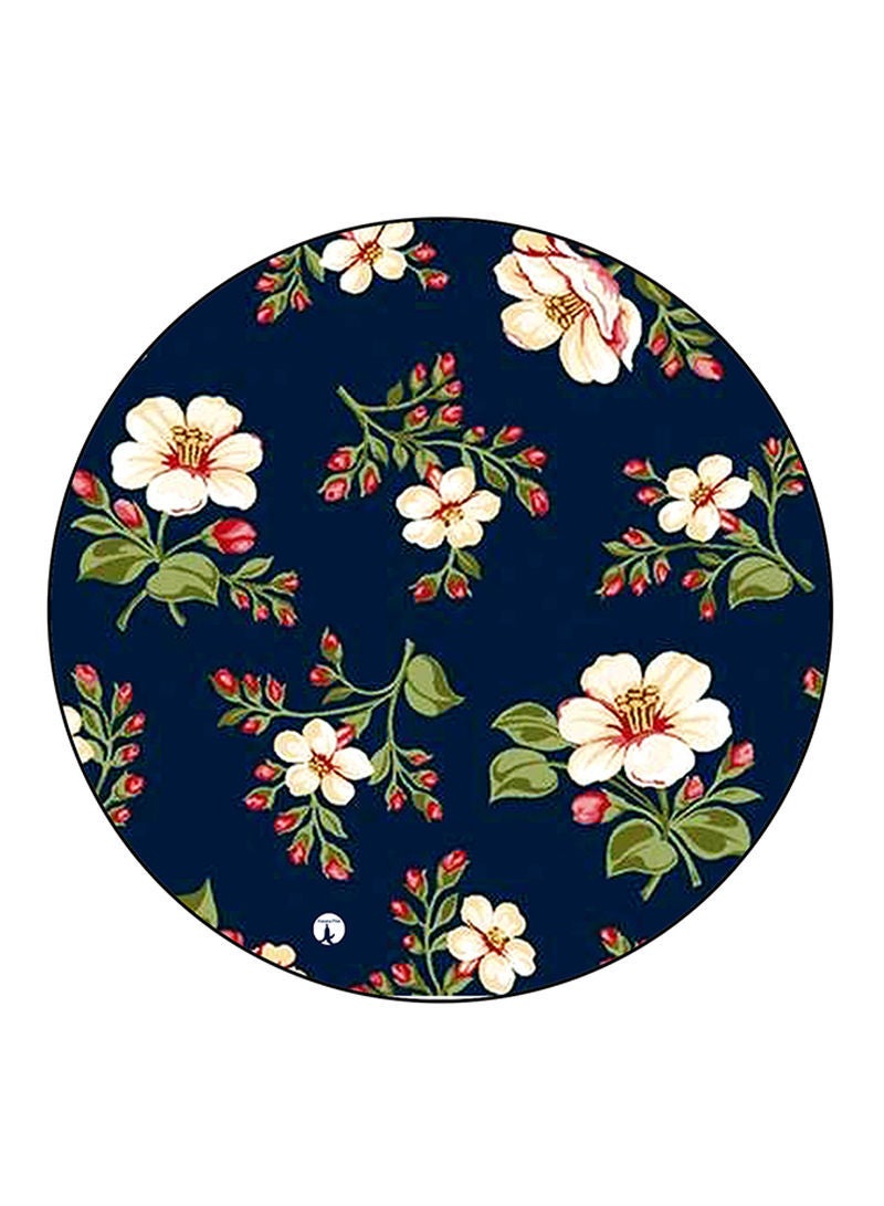 Flowers Printed Mouse Pad  Multicolour
