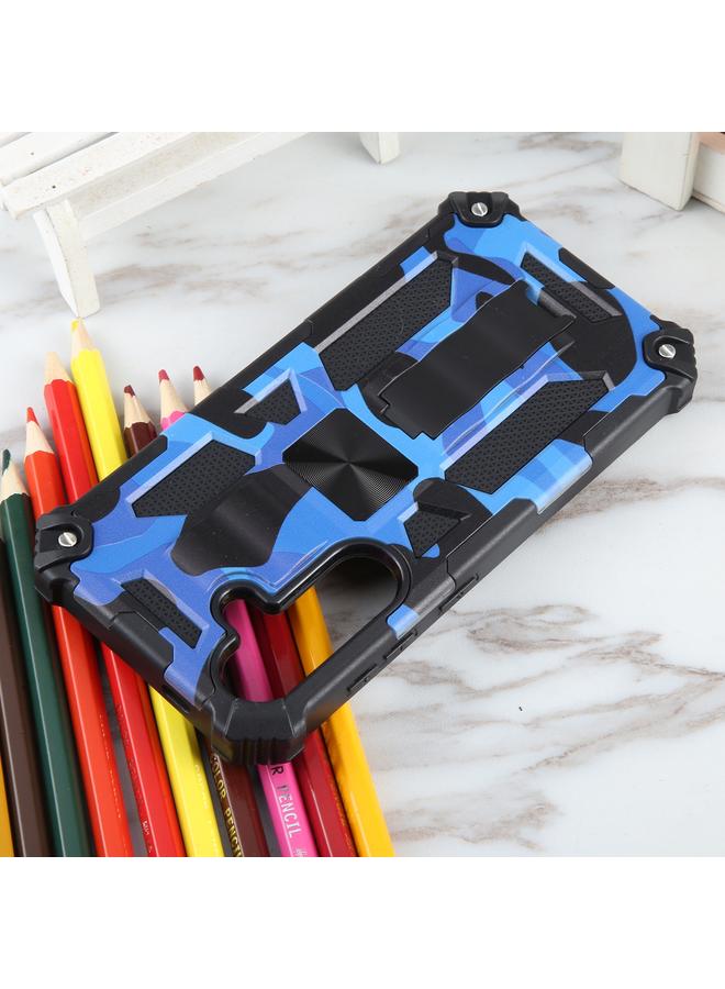 S-TOP Case For Samsung Galaxy S24 5G Camouflage Armor Kickstand TPU + PC Magnetic Phone Case - Image 4