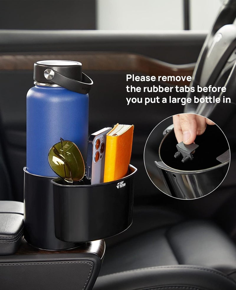 JOYTUTUS Cup Holder Expander, Expandable Insert Extender, Adapt Most Regular Cup Holder for Car 18-40oz (3.4-3.8 Inch), Hydro-Flask, Yeti, Nalgene (16 40 Oz) Large Water Bottles - Image 4