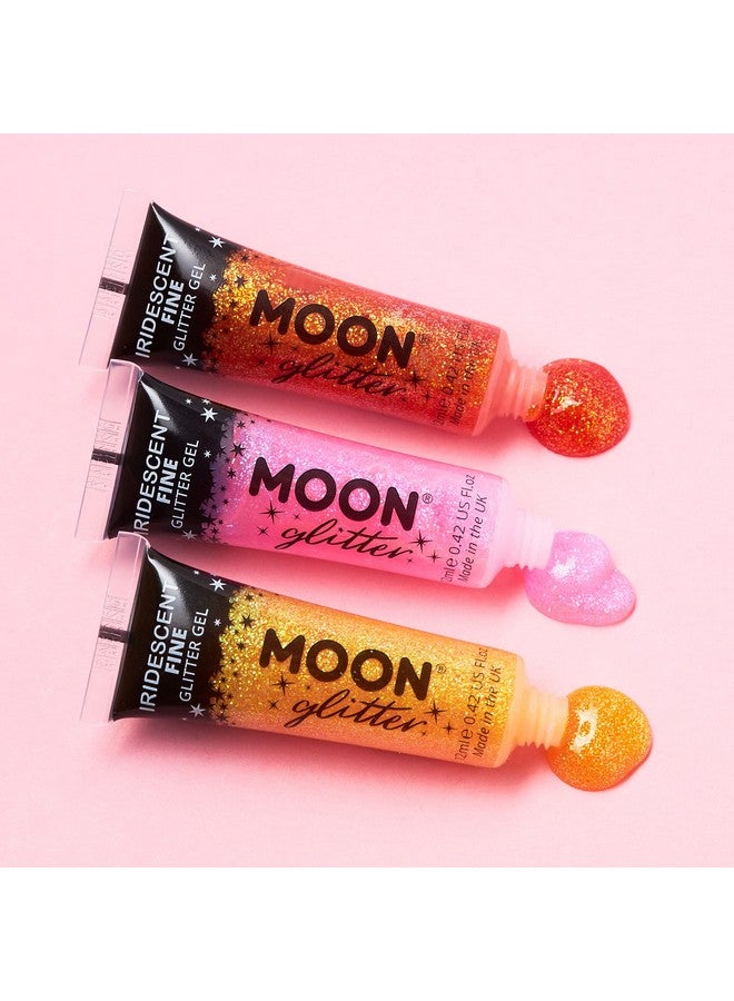 Moon Glitter جل لامع للوجه والجسم من مون غليتر 0.40 أونصة مجموعة من 6 ألوان لامعة للوجه - Image 5