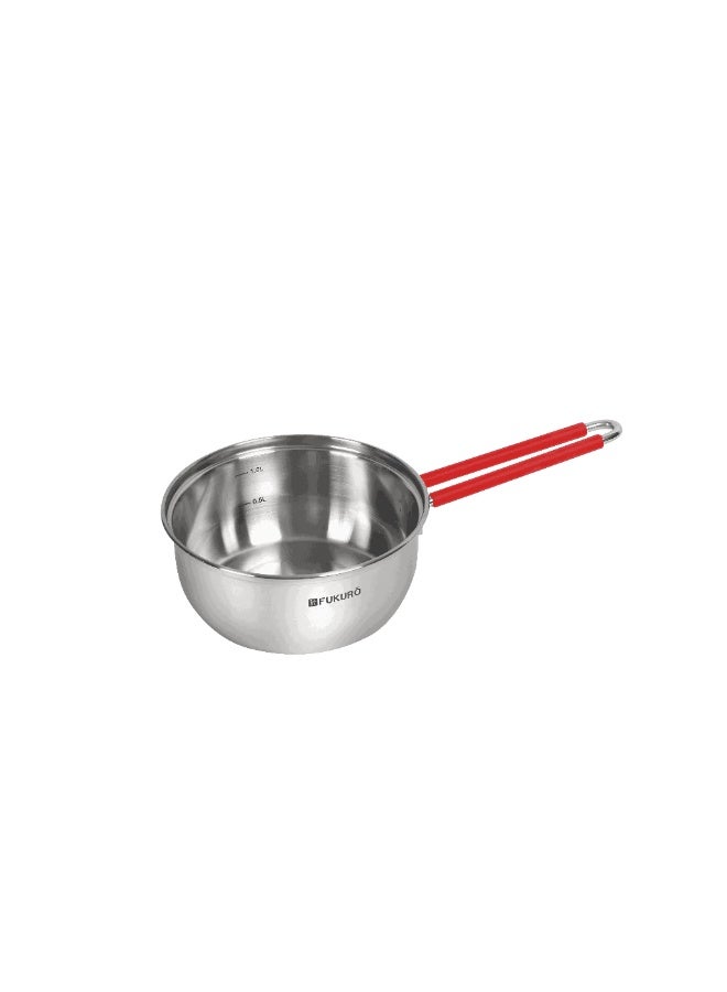 Fukuro Hoshi 304 Stainless Steel Saucepan With Lid (16cm ) - Image 2
