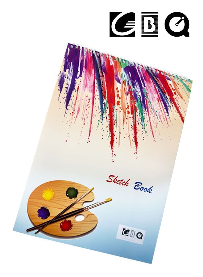 GBQ B4(25*35cm)Sketchbook 50 Sheets/Book Sketchbook Spiral Bound Hardcover Art Book - Image 1