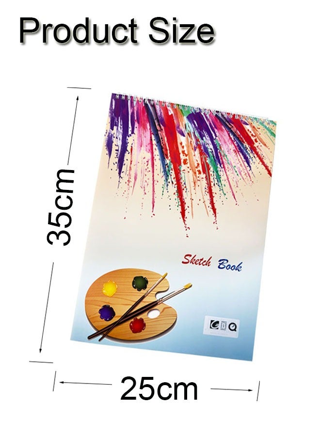 GBQ B4(25*35cm)Sketchbook 50 Sheets/Book Sketchbook Spiral Bound Hardcover Art Book - Image 2