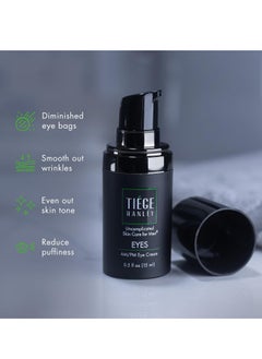 tiege hanley Tiege Hanley Mens Under Eye Cream for Dark Circles, EYES (2-Pack) - Eye Cream for Puffiness & Bags Under Eyes - Firming Anti-Aging Eye Wrinkle & Fine Lines Cream - Tightening Eye Bags Treatment (2)  - Image 2
