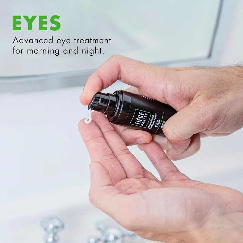 Tiege Hanley Eye Cream for Men, Morning and Night Under Eye Cream With Hyaluronic Acid and Vitamin B3, Helps Reduce the Look of Dark Circles and Puffiness, Anti Aging Menâ€™s Skin Care, 0.5 Oz, 2 Pack - Image 2