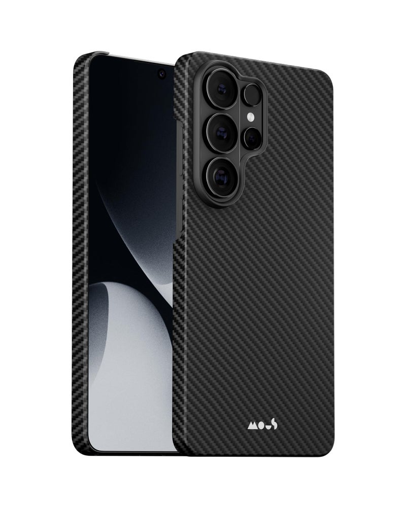Mous for Samsung Galaxy S26 Ultra Case, Compatible with MagSafe & Qi2 â€“ Super Thin Aramid Fibre Galaxy S26 Ultra Case â€“ Ultra Thin, Lightweight, Magnetic, Black - Image 1