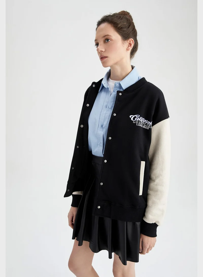 DeFacto Embroidered Pocket Detail Jacket