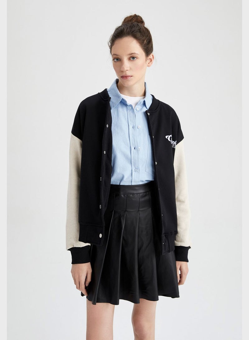DeFacto Embroidered Pocket Detail Jacket - Image 1